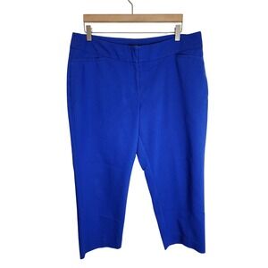 Apt. 9 Essentials Pants Women's 16 Crop‎ Trousers Blue
